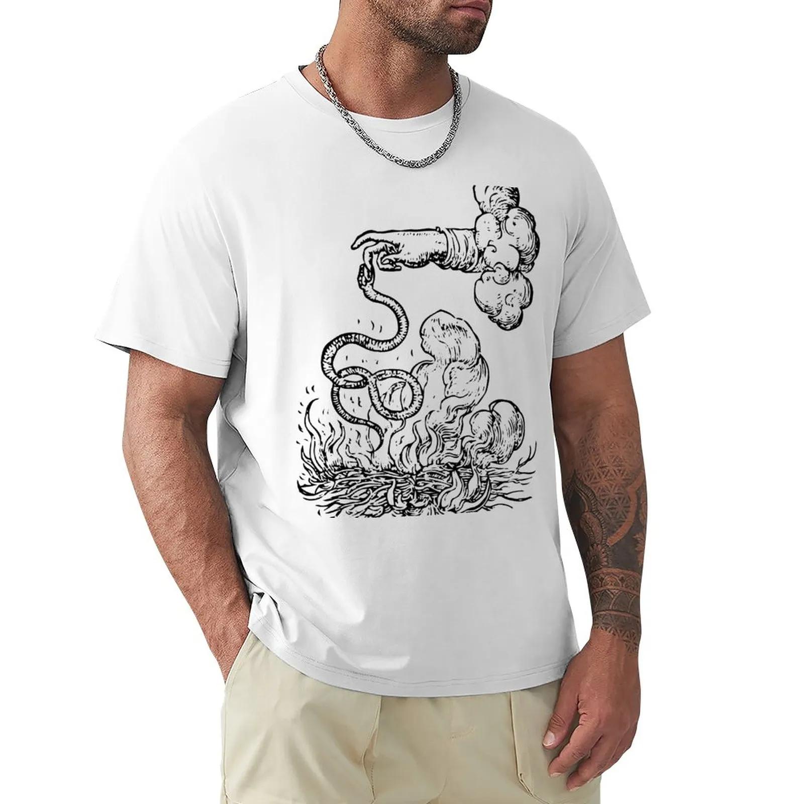 Devises Hero-Ques-The Snake (블랙) 오버사이즈 티셔츠, 커스텀 티셔츠, 남성용 오버사이즈 티셔츠